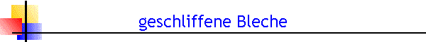 geschliffene Bleche